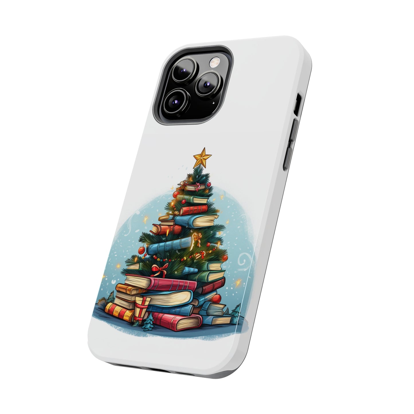 Book Lover Christmas Tree, Gift For Readers - Tough Phone Cases