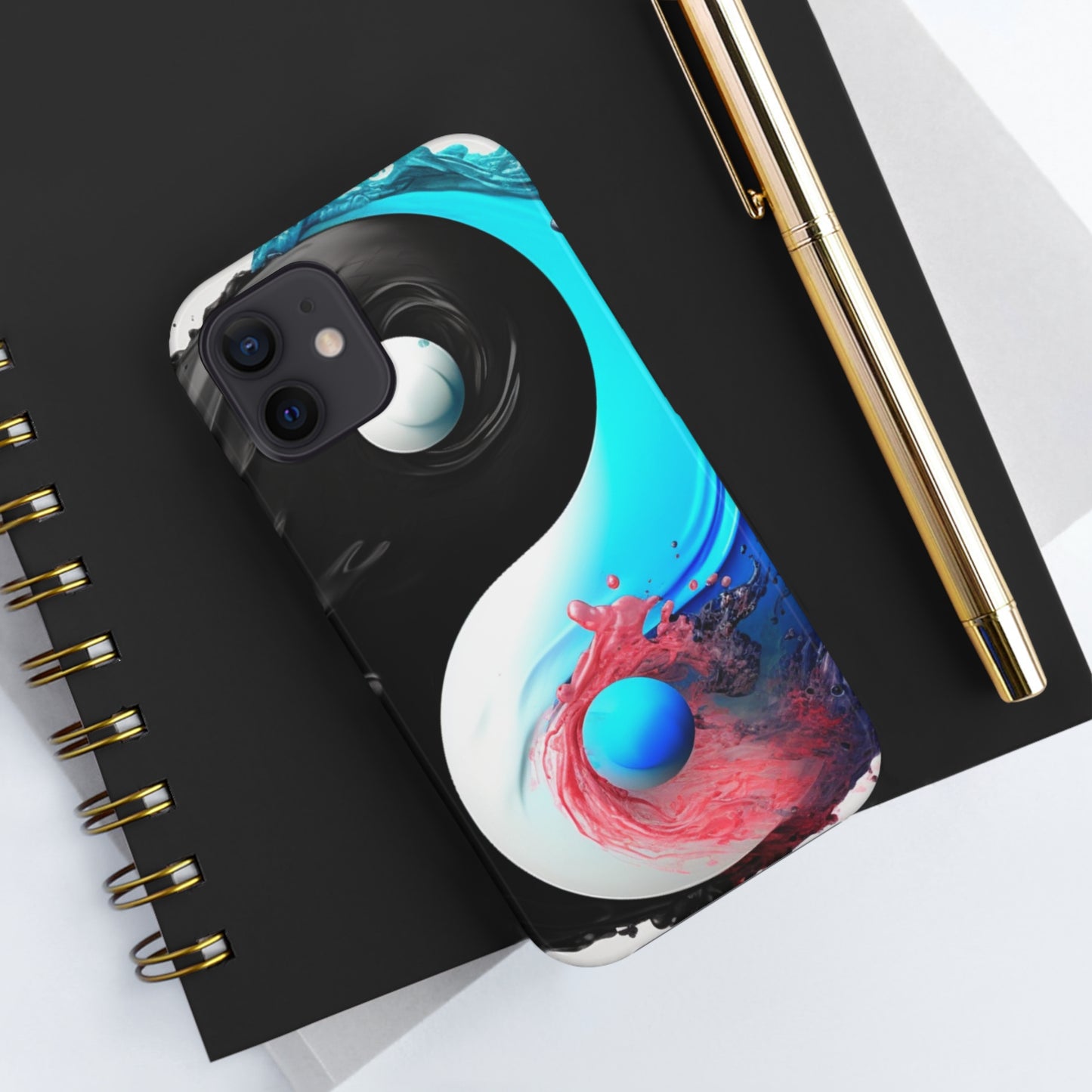 Yin Yang Symbol, Colorful Paint Style - Artistic Decor - Tough Phone Cases