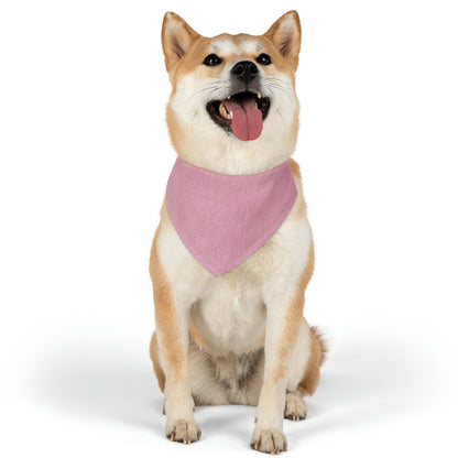 Blushing Garment Dye Pink: Denim-Inspired, Soft-Toned Fabric - Pet Bandana Collar