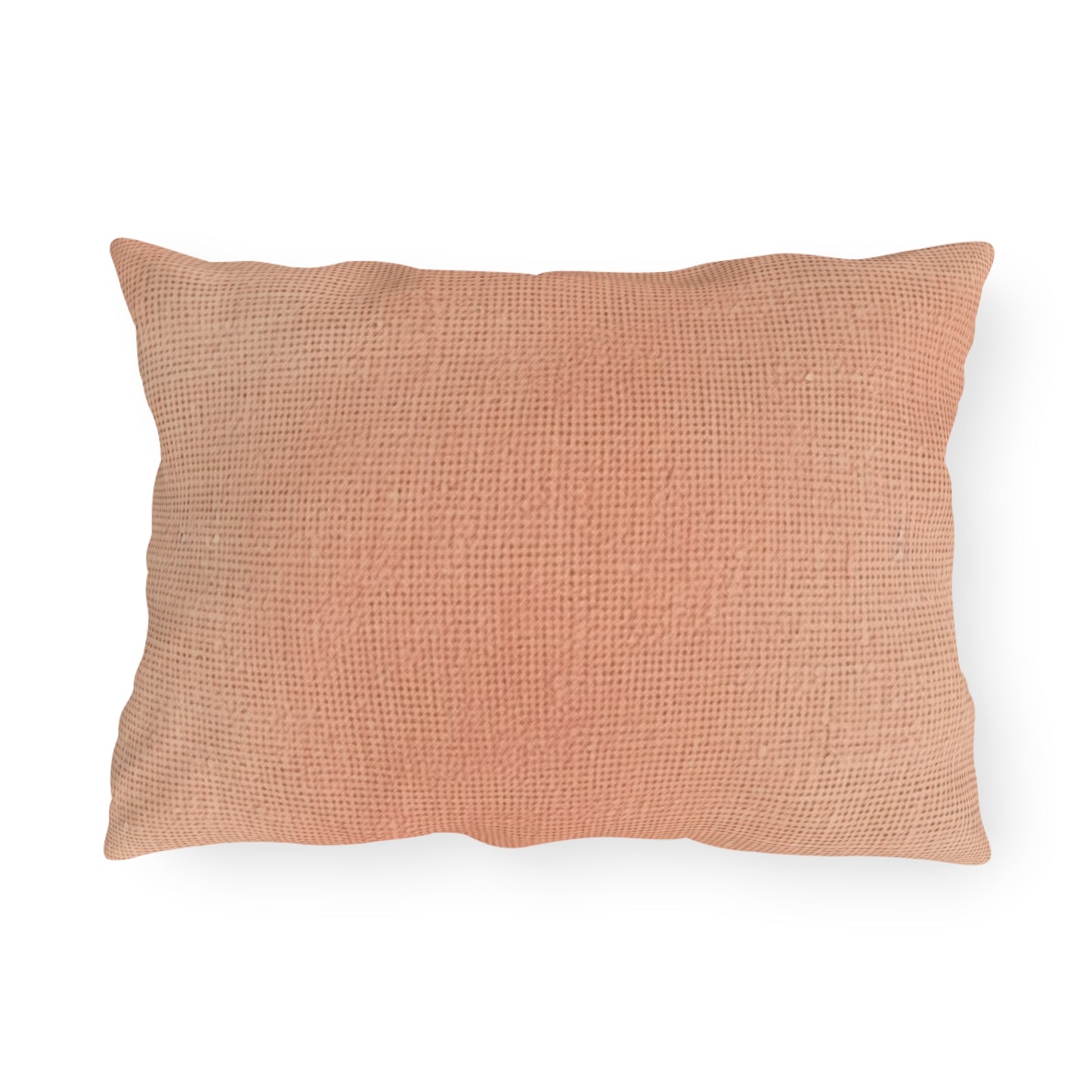 Soft Pink-Orange Peach: Denim-Inspired, Lush Fabric - Outdoor Pillows