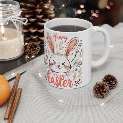 Happy Easter Bunny, Ceramic Mug 11oz