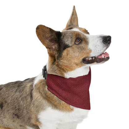 Seamless Texture - Maroon/Burgundy Denim-Inspired Fabric - Pet Bandana Collar