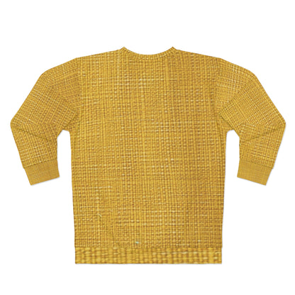 Radiant Sunny Yellow: tela de verano inspirada en la mezclilla - Sudadera unisex (AOP) 