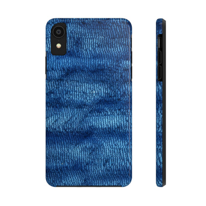 Blue Spectrum: Denim-Inspired Fabric Light to Dark - Tough Phone Cases