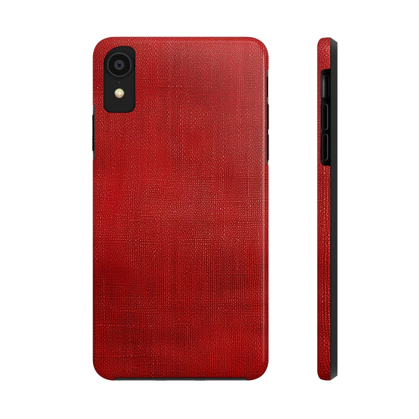 Juicy Red Berry Blast: Denim Fabric Inspired Design - Tough Phone Cases