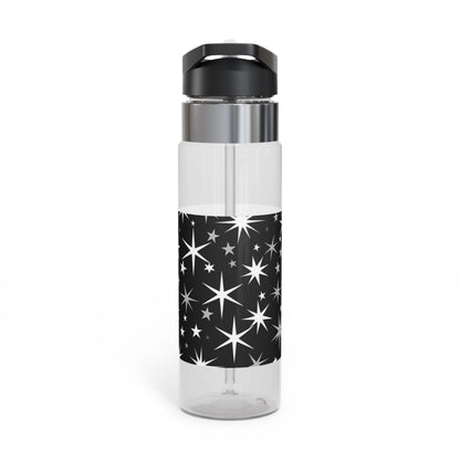 Mid Century Modern Atomic Starburst - Streamlined Minimal Stars - Kensington Tritan™ Sport Bottle, 20oz