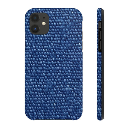 Marine Carpet Outdoor Bass Boat Style Denim Design - Tough Phone Cases