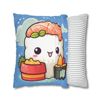 Anime Sushi - Japanese Cute kawaii - Otaku Gift - Spun Polyester Square Pillow Case