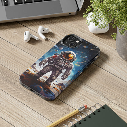 Galactic Voyage: Astronaut Journey in Celestial Star Cosmic Exploration - Tough Phone Cases