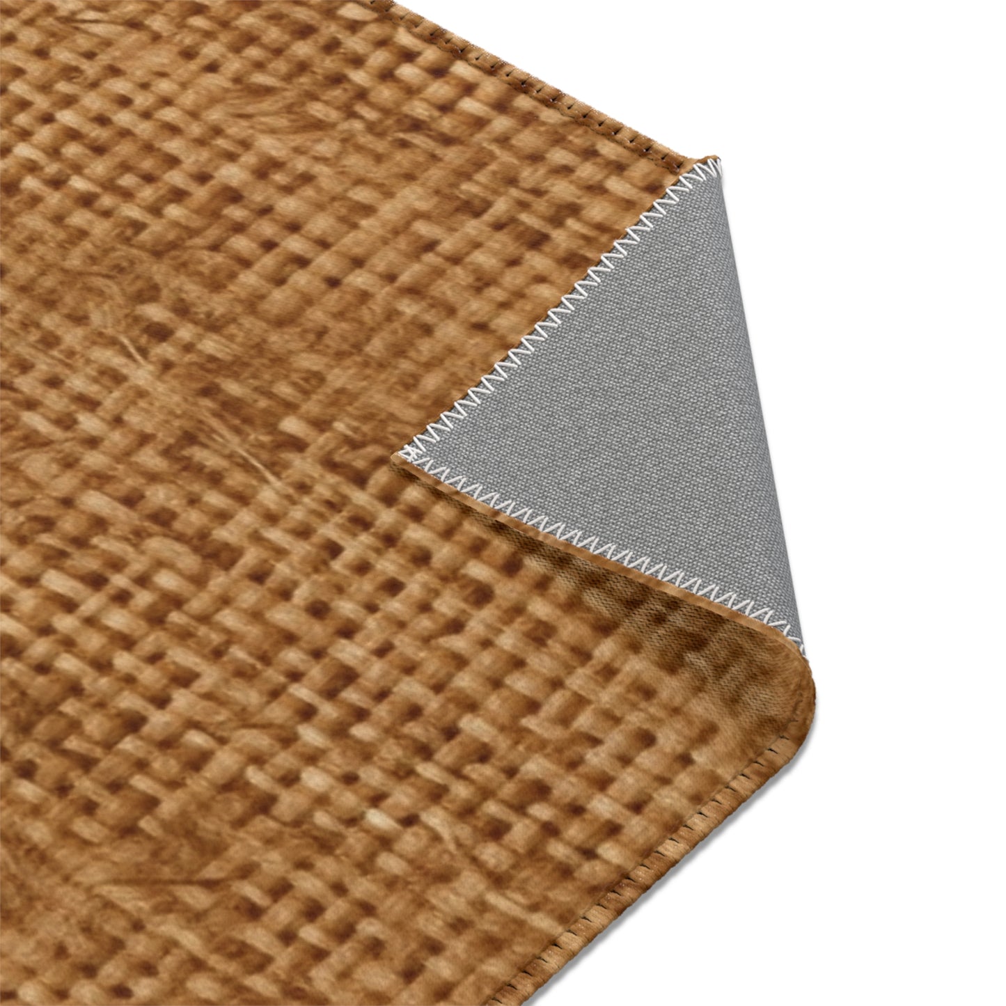 Brown Light Chocolate: Denim-Inspired Elegant Fabric - Area Rugs