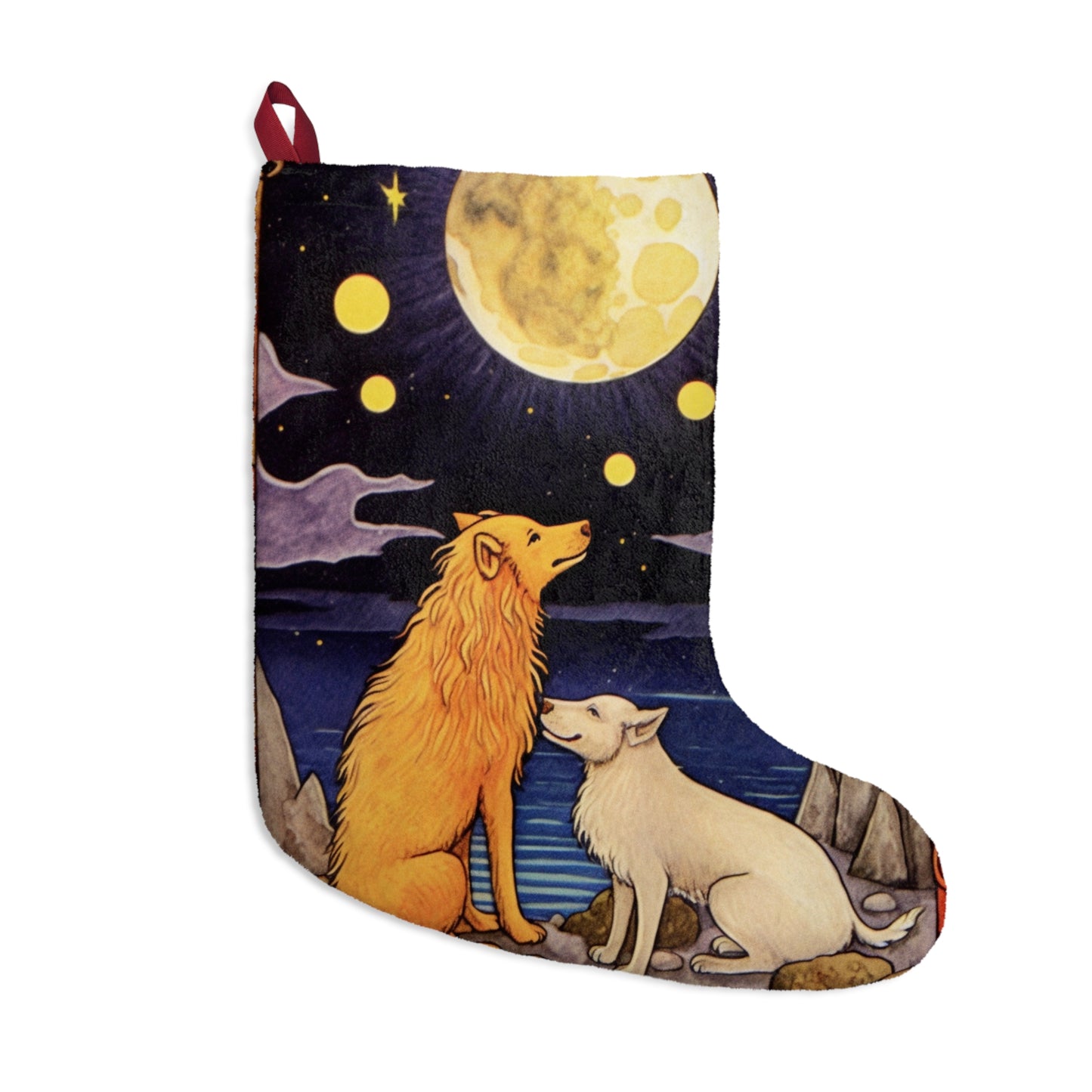 Moon Tarot Card Art - Embrace Your Intuition and Dreams - Christmas Stockings