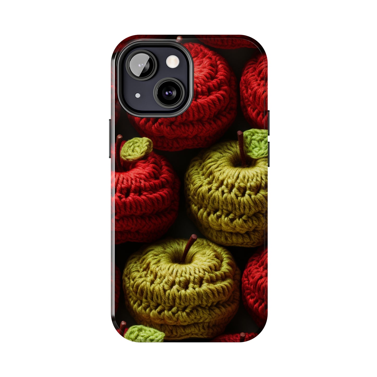 Crochet Apple Amigurumi - Big American Red Apples - Healthy Fruit Snack Design - Tough Phone Cases