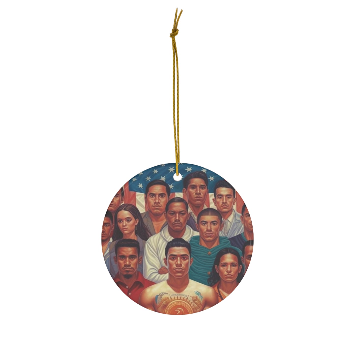 Latino Pride - Hispanic Heritage Month - Latin Roots - Mexican Heritage - Empower Latina - Celebrate Hispanic Unity - Ceramic Ornament, 4 Shapes