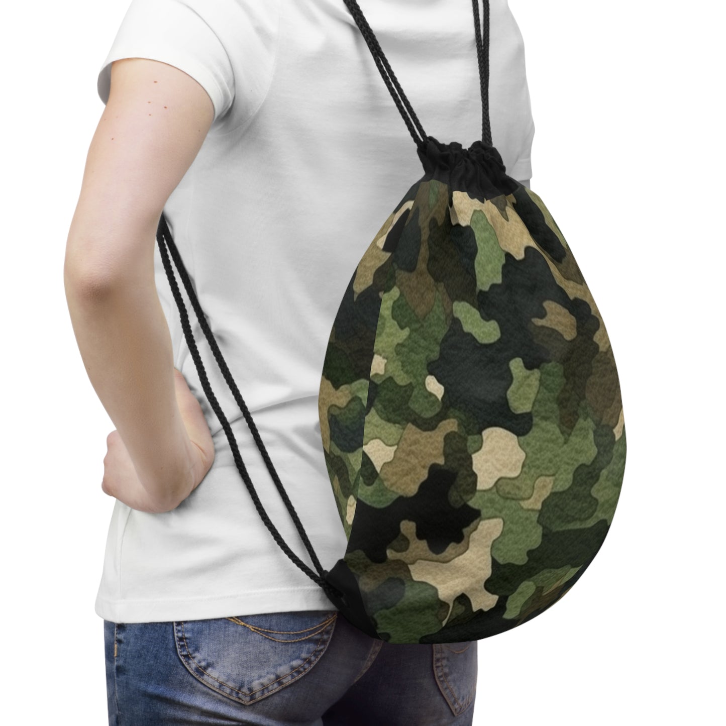 Classic Camo | Camouflage Wrap | Traditional Camo - Drawstring Bag