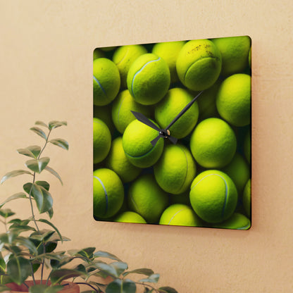 Tennis Ball Acrylic Wall Clock