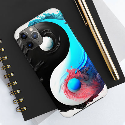 Yin Yang Symbol, Colorful Paint Style - Artistic Decor - Tough Phone Cases