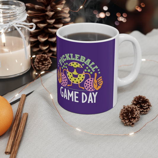 Retro Game Day Pickleball Groovy Anime - Ceramic Mug 11oz