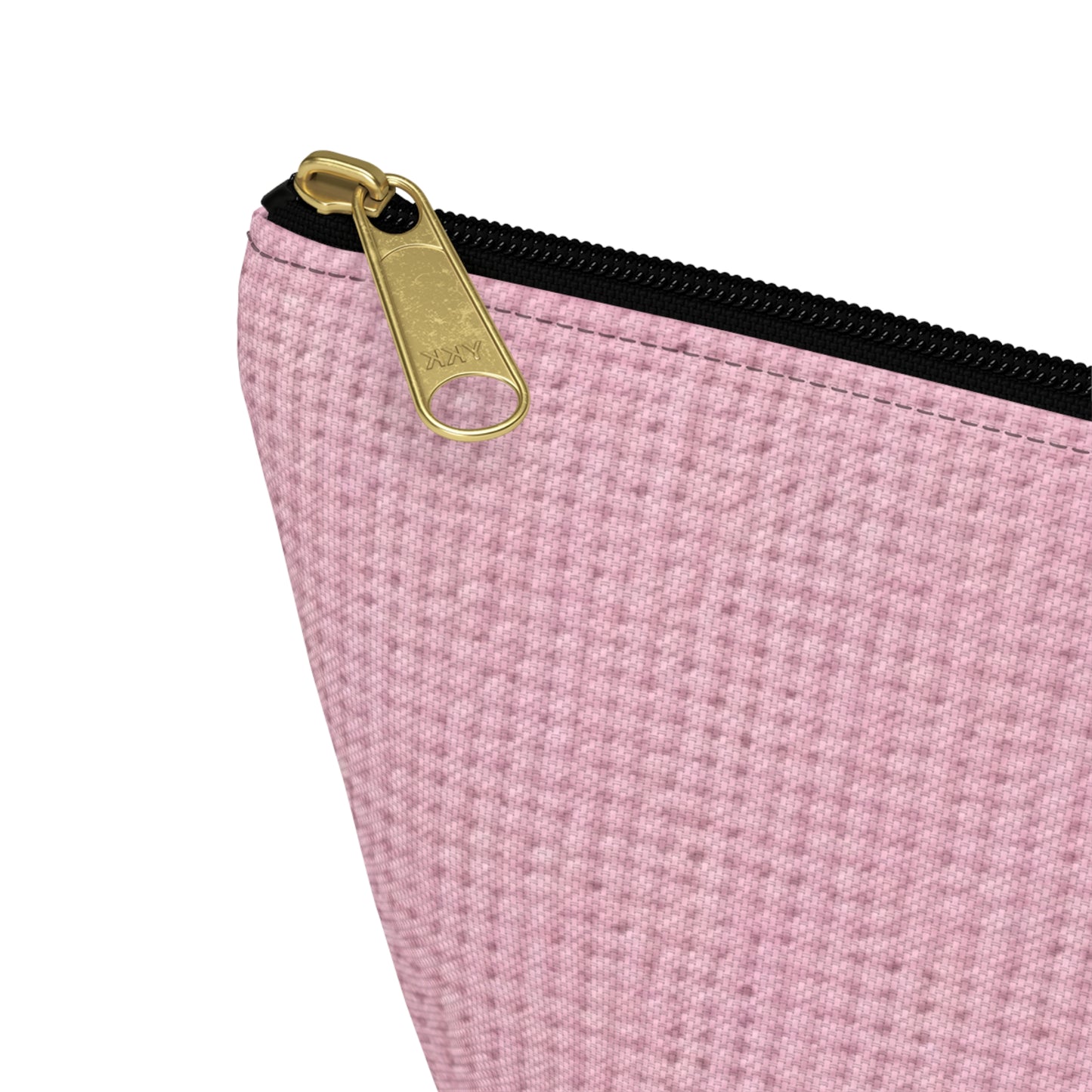 Blushing Garment Dye Pink: Denim-Inspired, Soft-Toned Fabric - Accessory Pouch w T-bottom