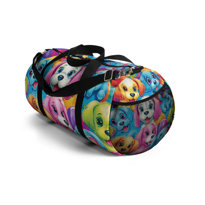 Happy Puppy & Dog Design - Vivid and Eye-Catching - Duffel Bag