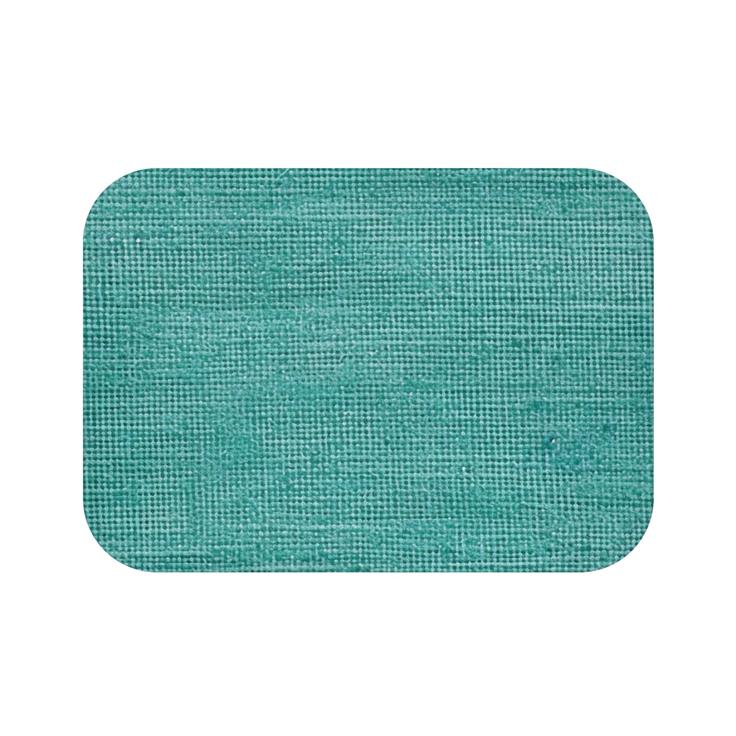 Diseño de tela vaquera color turquesa menta de calidad, material elegante - Alfombra de baño