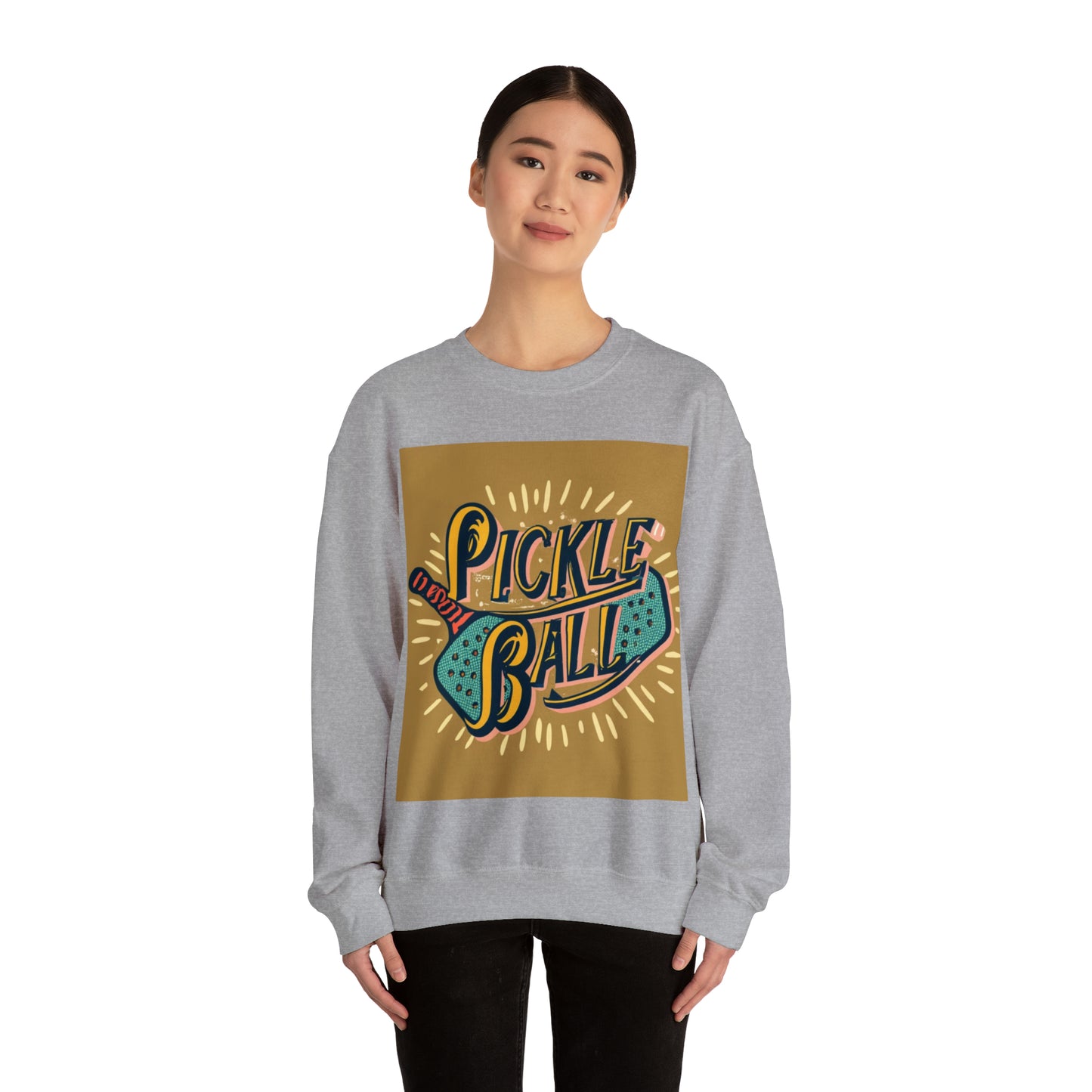 Pickleball Sport - Nostalgic Retro - Sport Game - Unisex Heavy Blend™ Crewneck Sweatshirt