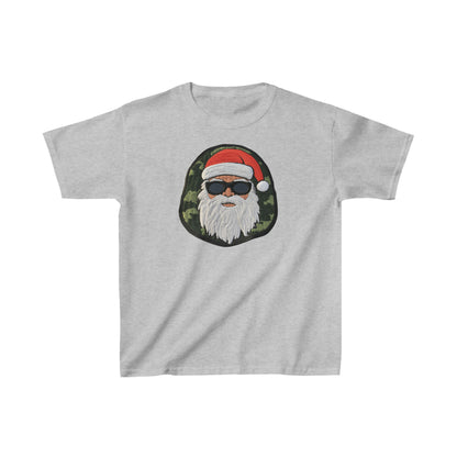 Parche militar de camuflaje de Santa - Insignia de chenilla de Navidad marina - Decoración festiva - Camiseta Kids Heavy Cotton™