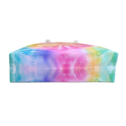 Boho Beach Vibe Pastel Hues Tie-Dye Pattern Design Weekender Bag