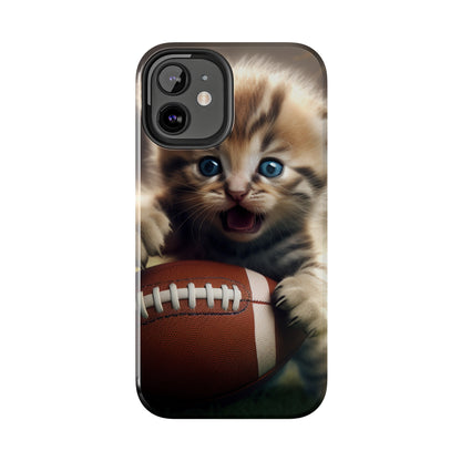 Football Kitten Touchdown: el juego deportivo ganador de Tabby - Estuches resistentes para teléfonos