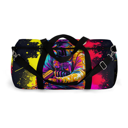 Paintball Action Sport: Player in Battle, Paint Splatter - Duffel Bag