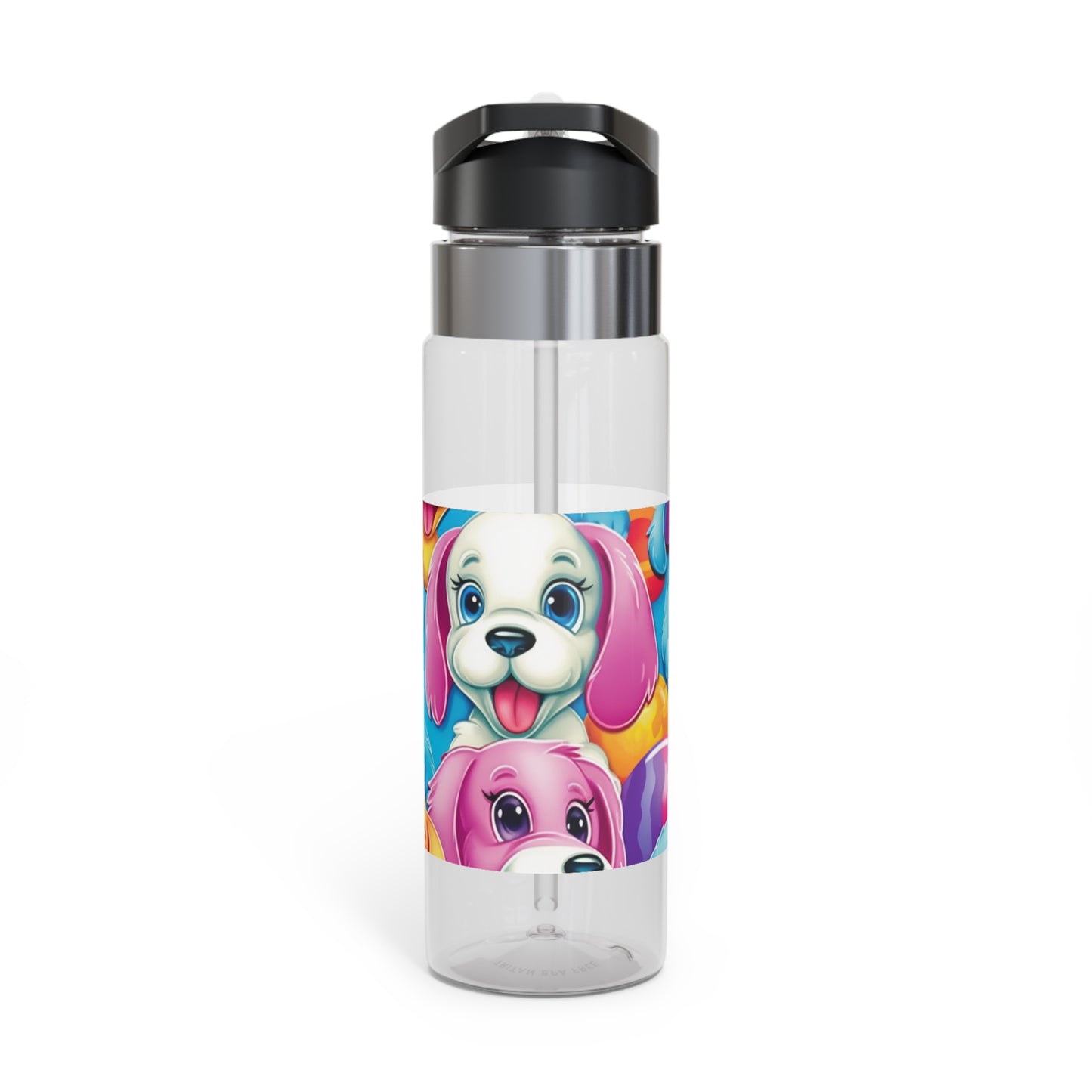 Happy Puppy & Dog Design - Vivid and Eye-Catching - Kensington Tritan™ Sport Bottle, 20oz