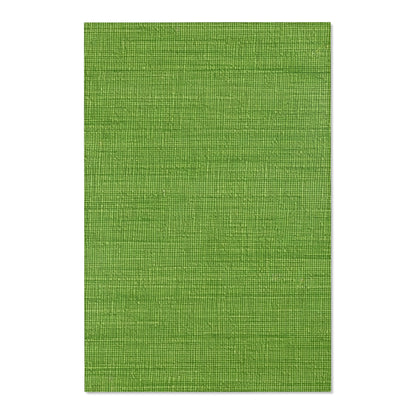 Olive Green Denim-Style: Seamless, Textured Fabric - Area Rugs