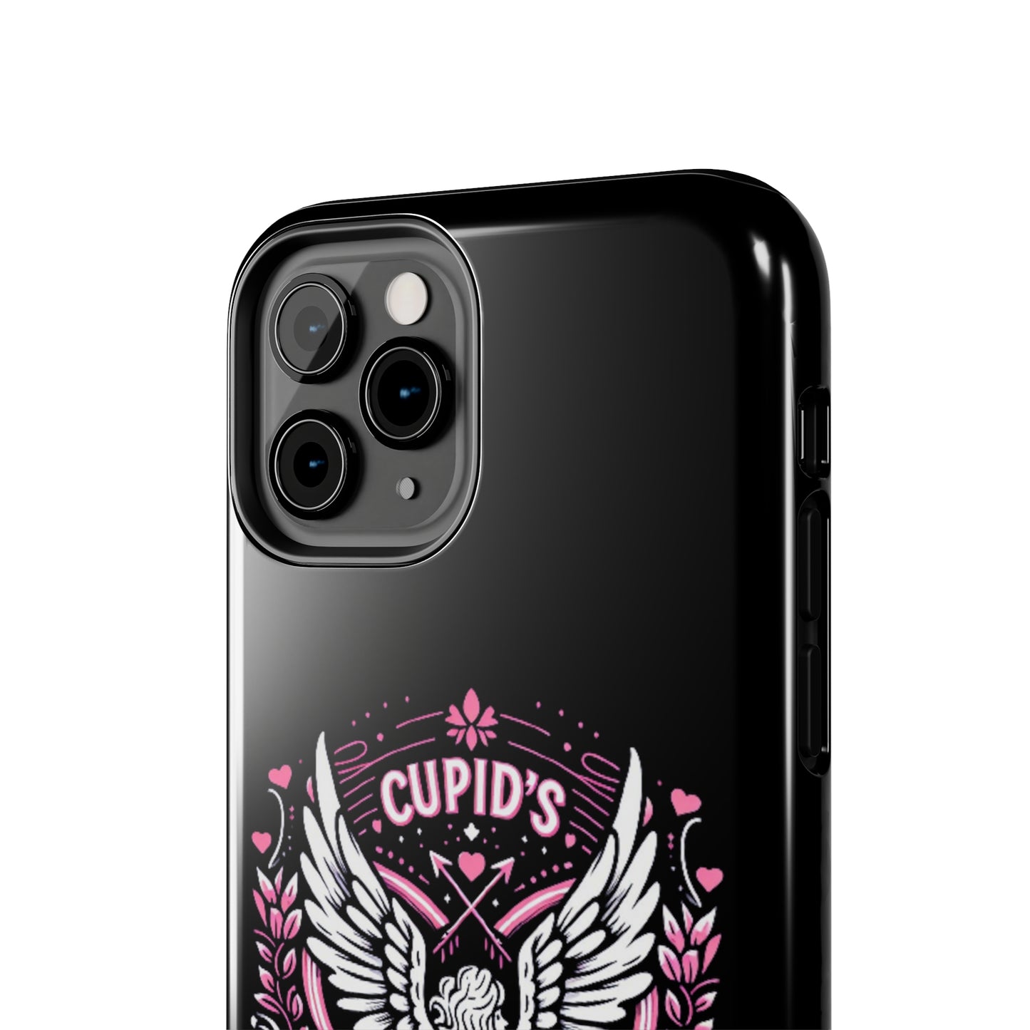 Cupidos Choice Crest con corazón y alas - Amor y romance con temática de San Valentín - Fundas resistentes para teléfonos