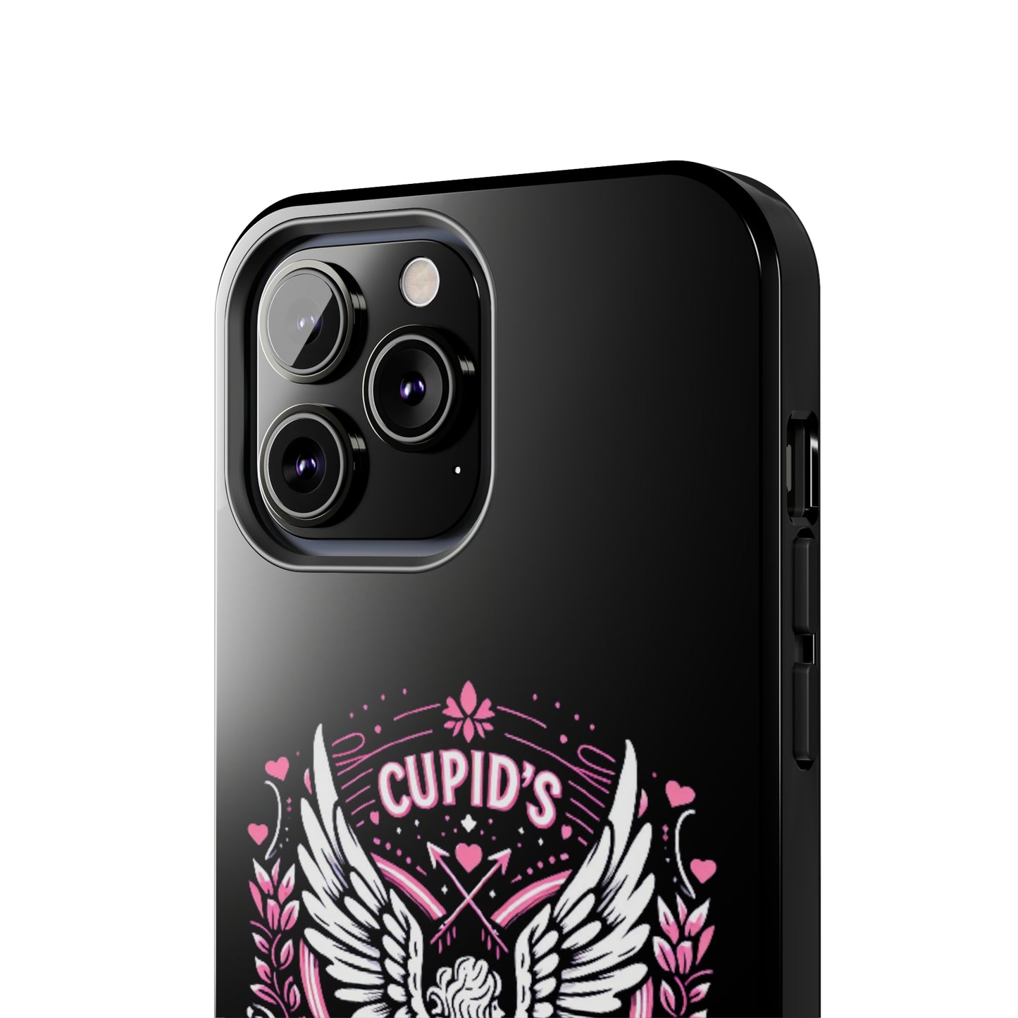 Cupidos Choice Crest con corazón y alas - Amor y romance con temática de San Valentín - Fundas resistentes para teléfonos