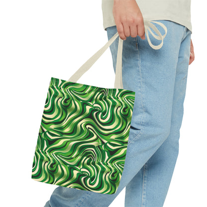 Disco Zebra Green - Tote Bag (AOP)