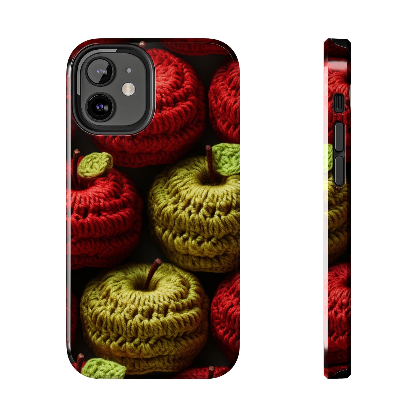 Crochet Apple Amigurumi - Big American Red Apples - Healthy Fruit Snack Design - Tough Phone Cases