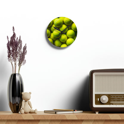 Tennis Ball Acrylic Wall Clock