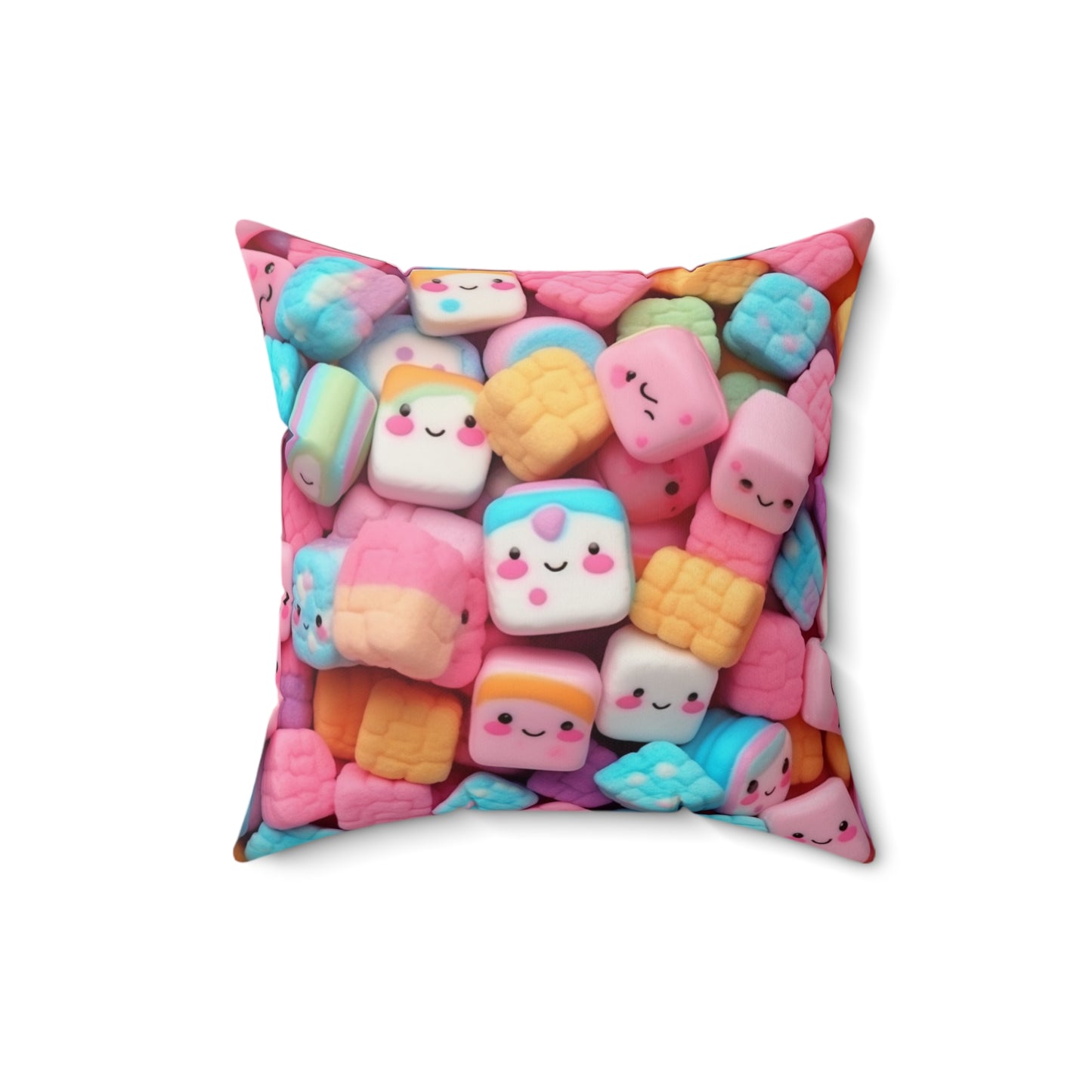 Kawaii Anime Sweets: Adorable Japanese Candy Magic - Spun Polyester Square Pillow