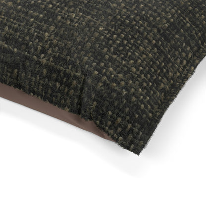 Sophisticated Seamless Texture - Black Denim-Inspired Fabric - Dog & Pet Bed