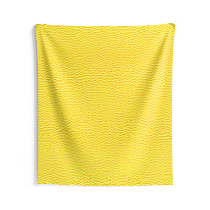 Sunshine Yellow Lemon: tela alegre, inspirada en el denim - Tapices de pared para interiores 