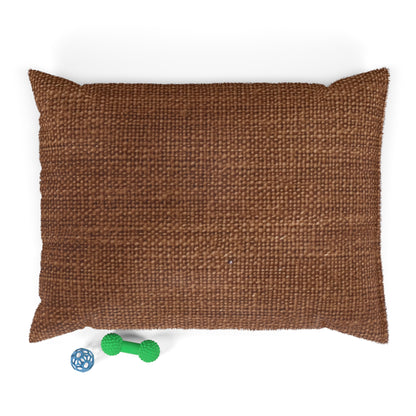 Luxe Dark Brown: Denim-Inspired, Distinctively Textured Fabric - Dog & Pet Bed