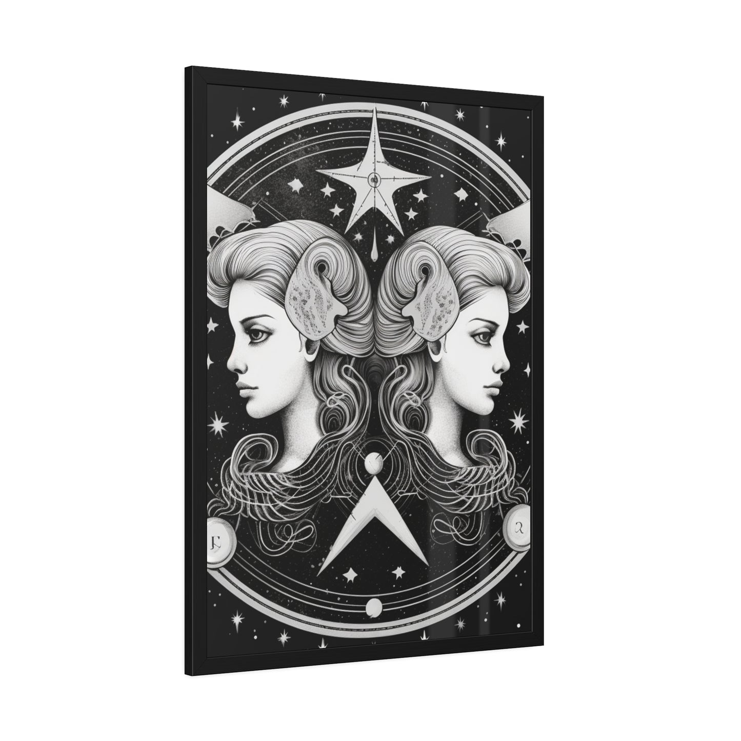 Gemini Zodiac - Framed Paper Posters