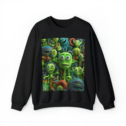 Toy Alien Story Space Character Galactic UFO Anime Cartoon - Unisex Heavy Blend™ Crewneck Sweatshirt