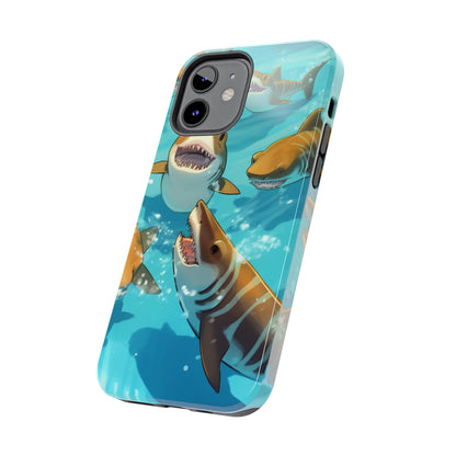 Tiger Shark: Ocean Marine Wildlife - Underwater - Tough Phone Cases