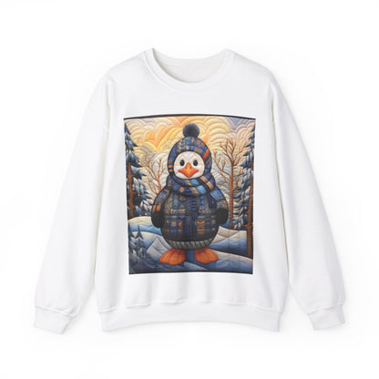 Penguin Quilt Design - Unisex Heavy Blend™ Crewneck Sweatshirt