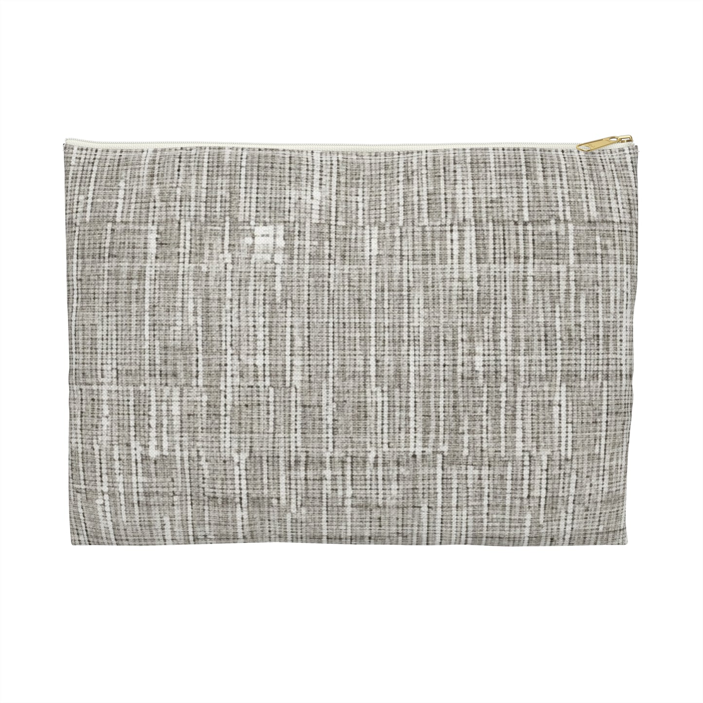 Silver Grey: Denim-Inspired, Contemporary Fabric Design - Accessory Pouch