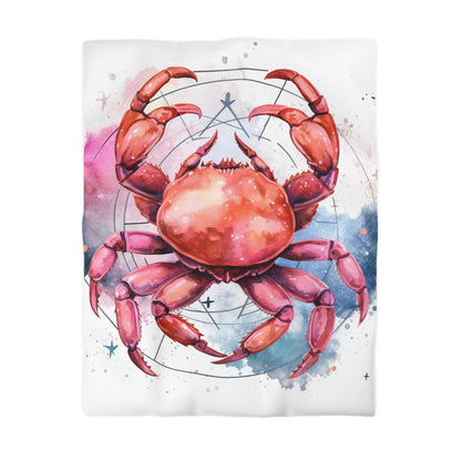 Signo del zodiaco Cáncer - Astrología zodiacal elegante - Funda nórdica de microfibra 