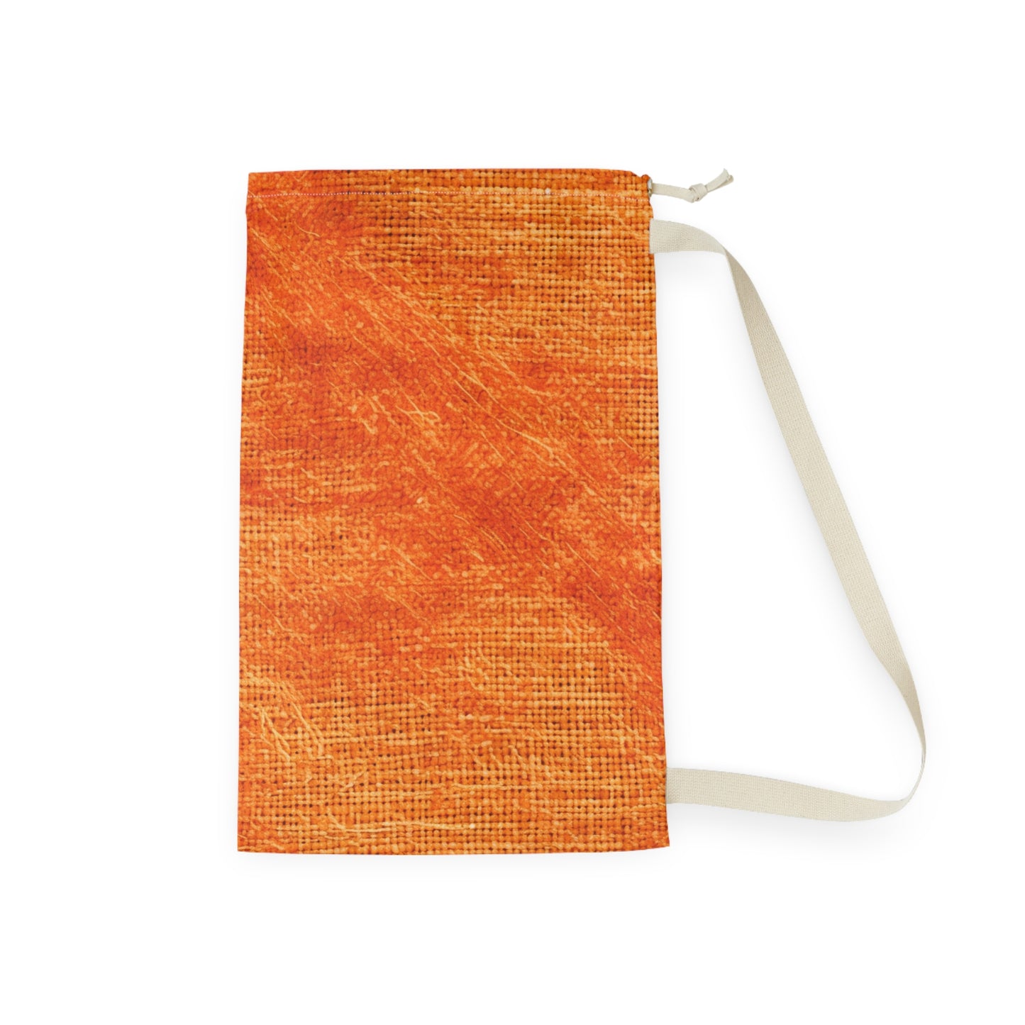 Burnt Orange/Rust: Denim-Inspired Autumn Fall Color Fabric - Laundry Bag