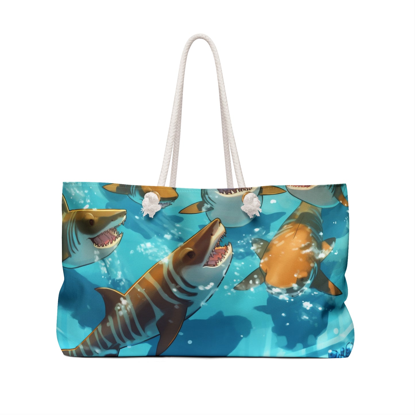 Tiger Shark: Ocean Marine Wildlife - Underwater - Weekender Bag