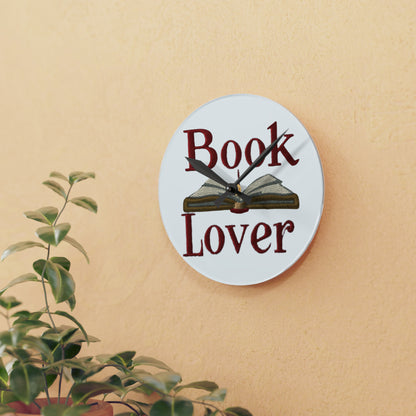 Book Lover Reader - Acrylic Wall Clock