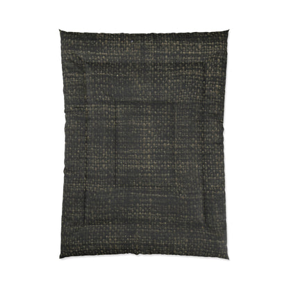 Sophisticated Seamless Texture - Black Denim-Inspired Fabric - Comforter